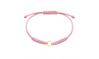 Bracelet macramé rose clair...
