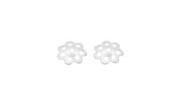 Coupelles fleur 5 mm. Argent