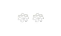 Coupelles fleur 8 mm. Argent