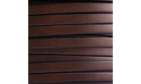 Cuir italien plat 5mm. Marron
