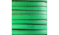 Cuir italien plat 5mm. Vert...