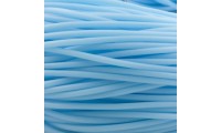 Caoutchouc creux 2 mm. Bleu