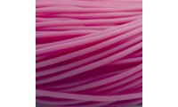 Caoutchouc creux 2 mm. Rose