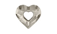 Cœur creux 26mm. Cristal Satin