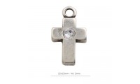 Pendentif croisé avec strass