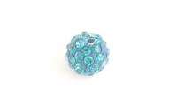Boule 10 mm. avec strass...