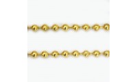 Chaîne avec billes de 5mm. Or