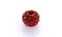 Boule 10 mm. avec strass. Siam