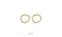 Anneau ouvert 7x1mm. Doré