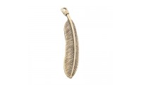 Plume pendentif de 44x9mm....