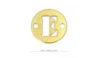 8mm rond intercalaire lettre E