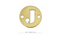8mm intercalaire rond lettre J