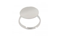 Bague de base 16mm. Argenté