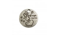 Pendentif rond « TQM MAMA...