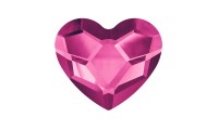 Cœur de base plat 6mm. Fuchsia