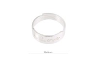 Bague 20x6mm « Love » en...