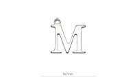 Mini pendentif ̈M ̈ 9x7mm....
