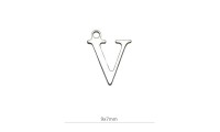 Mini pendentif ̈V ̈ 9x7mm....
