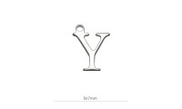 Mini pendentif ̈Y ̈ 9x7mm....