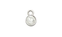 Cercle pendentif 8mm. Cristal