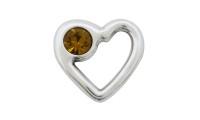 Pendentif coeur + cristal....