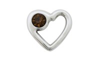 Pendentif coeur + cristal....