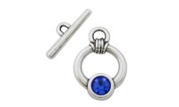 Fermoir marin + verre. Saphir