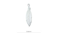 Pendentif plume longue 21x6mm