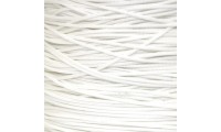 Cordon macramé de 1 mm. Blanc