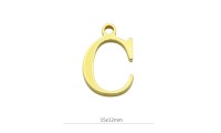 Pendentif lettre C 15mm....