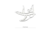 Pendentif Hirondelle 17x21mm