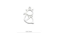 Pendentif Chat 13x7,5mm