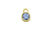 Cercle pendentif 8mm. Saphir