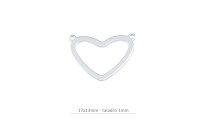 Intercalaire coeur 16x13mm...