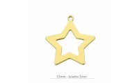 Bague Star argent 925 doré...