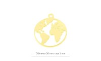 Pendentif globe de 20 mm en...