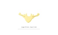 Pendentif cerf de 23 mm en...