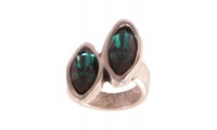 Bague avec Swarovski Emerald