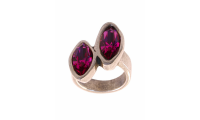 Bague avec Swarovski Fuchsia