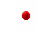 Pompon de 28 mm. Rouge